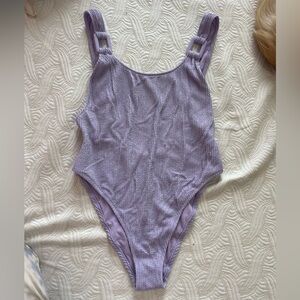 Purple One Piece Bathing Suit
